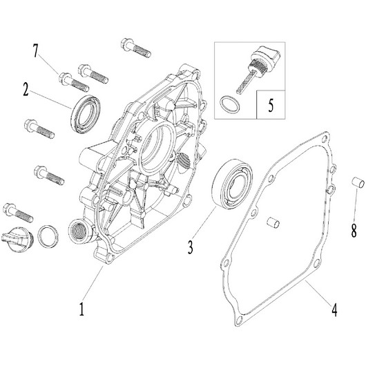 Крышка картера Champion BC8734
